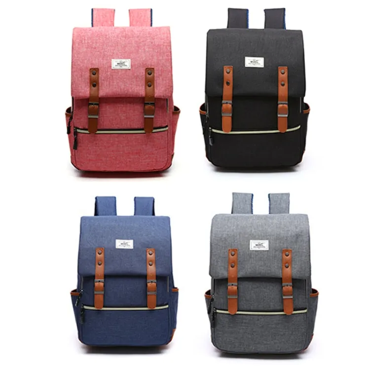 203 Outdoor Travel Shoulders Bag Computer Backpack with External USB Charging Port(Red)