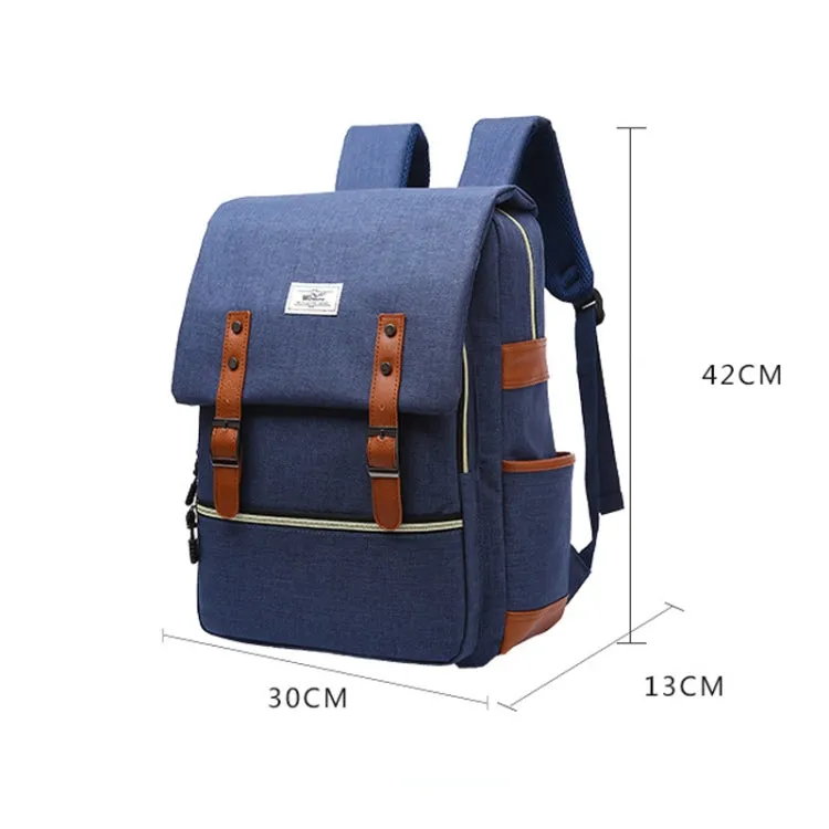 203 Outdoor Travel Shoulders Bag Computer Backpack with External USB Charging Port(Red)