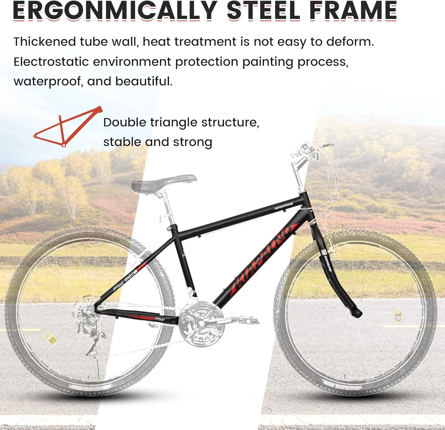 24 Inch Mountain Bike Boys Girls, Dual Full Suspension Children Bicycle to School, 21-Speed Kids Bike for 10  Years Old, Gift for Your Kids.