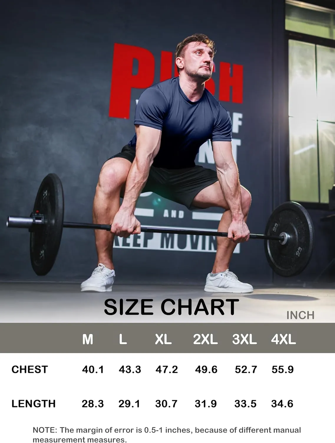 3 Pack Mens Workout Shirts Performance Gym Athletic Running Dry Fit Short Sleeve Moisture Wicking T-Shirt