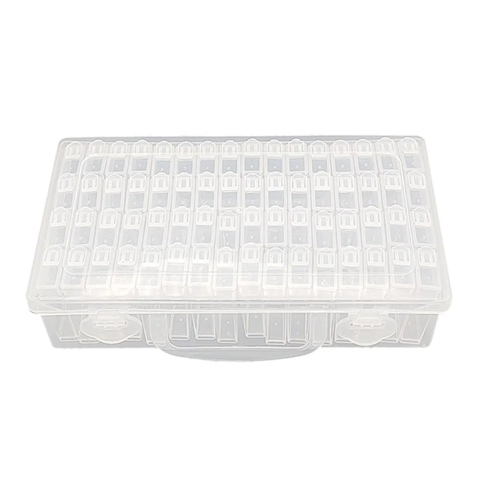 32/48/64 Slots Beads Storage Case Acrylic Storage Containers for Embroidery Tool