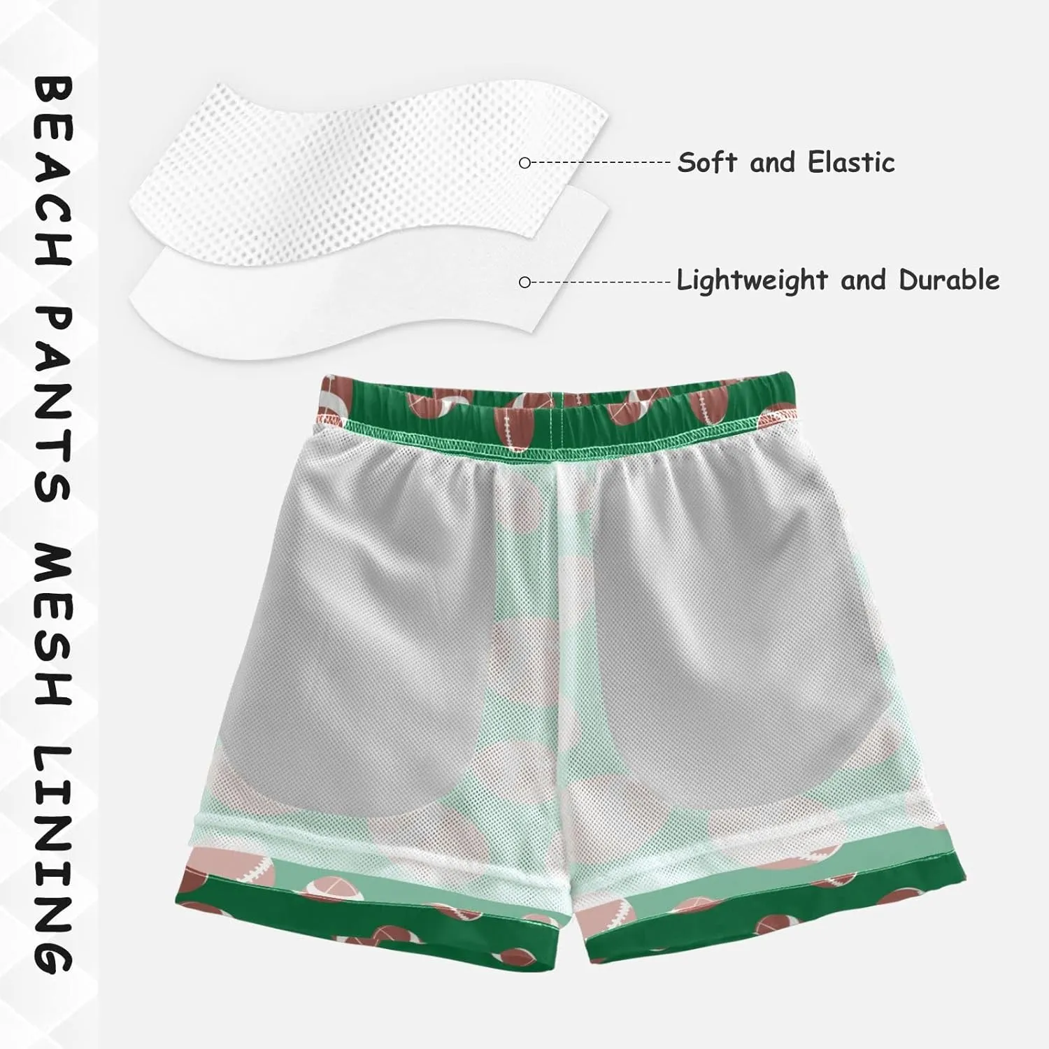 Aflyko Boys' Board Shorts Fun Swim Trunk Beach Swimwear Tropical Bathing Suit