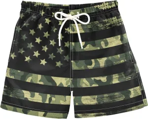 Aflyko Boys' Board Shorts Toddler Swim Trunk Girls Beach Swimwear Bathing Suit