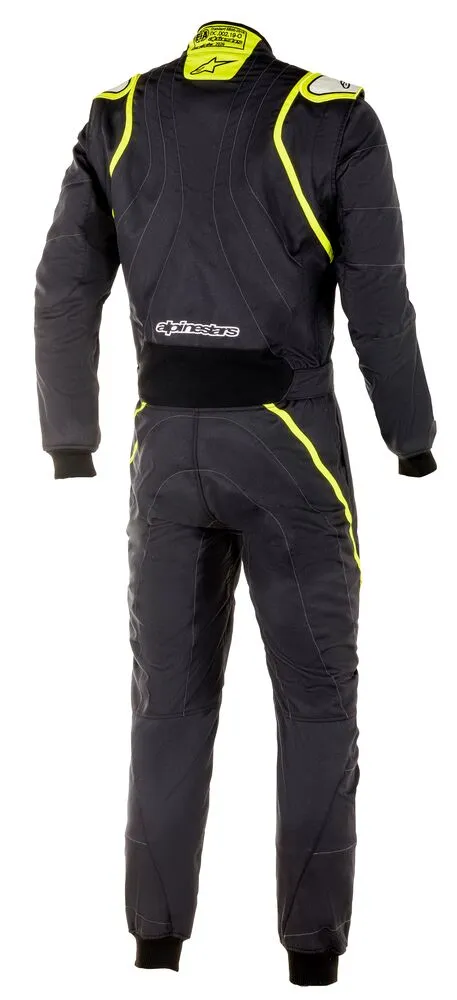 ALPINESTARS 3355020_155_50 GP RACE v2 Racing suit, FIA 8856-2018, black/fluo yellow, Size 50