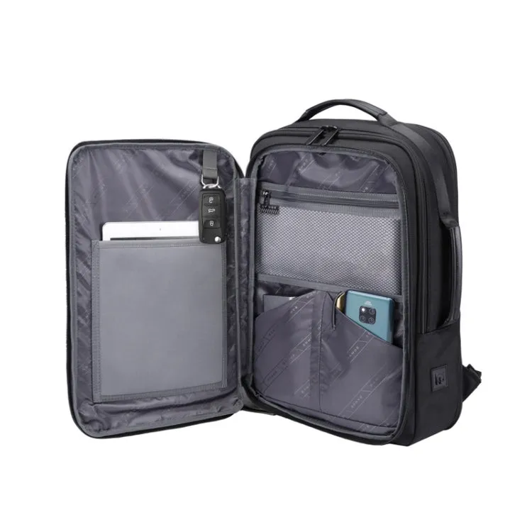 BANGE BG-S56 Waterproof Men'S Travel Backpack Large-Capacity Business Computer Backpack(Black)