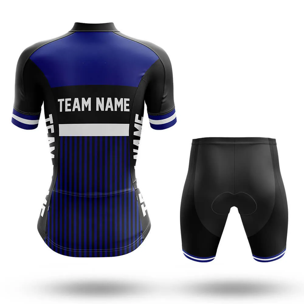 Custom Team Name M6 Navy - Women's Cycling Kit