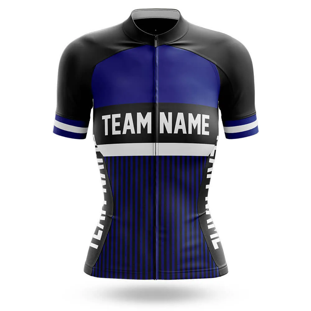 Custom Team Name M6 Navy - Women's Cycling Kit