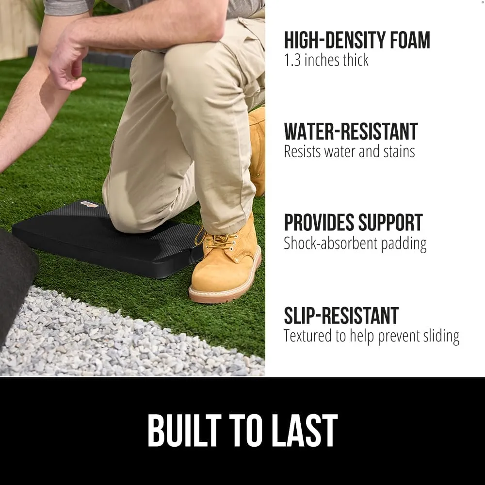 GORILLA GRIP Extra Thick Patent Pending Garden Kneeling Pad, Supportive Soft Foam Knee Cushioning for Gardening, Water Resistant Construction, Bathing Baby, Workout Supplies, Lightweight