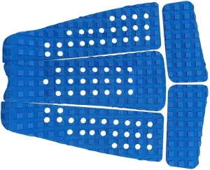 Inflatable Paddle Boards 5pcs Square Grooved EVA Surfboard Skimboard Longboard SUP Traction Deck Grip Tail Pad Trimmable Sheet Accessories Vacation Must Haves (Color : Blue)