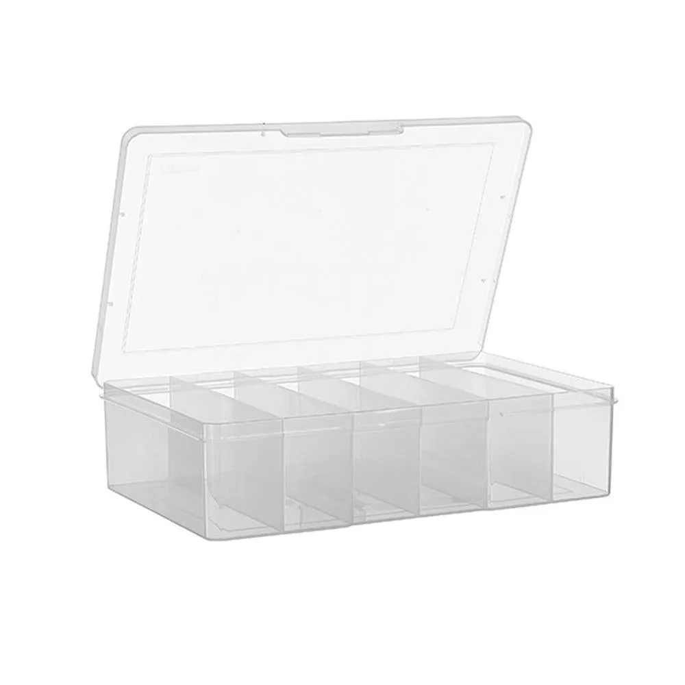 Large 6 Compartment Storage Box