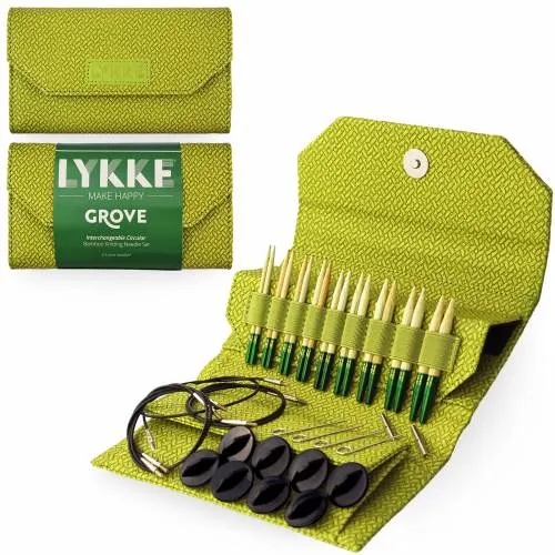 Lykke GROVE Interchangeable Bamboo Circular Needle Gift Sets