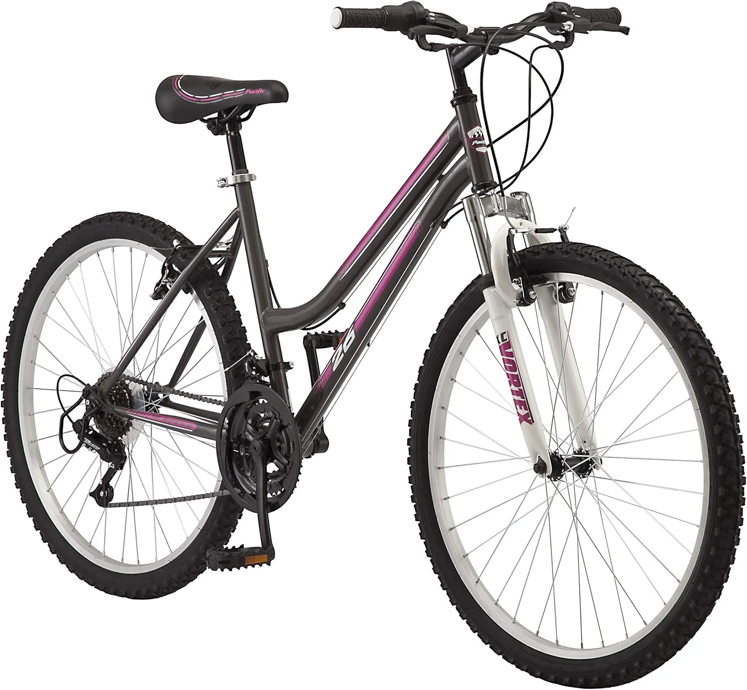 Mountain Sport Bike for Adult Youth Men Women, 24-26-Inch Wheels, 18-Speed Twist Shifters, Linear Pull Brake, Front Suspension, and Steel Frame