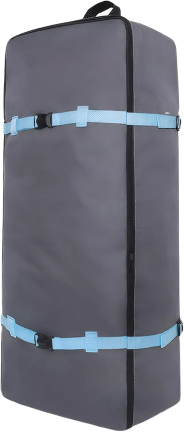 Paddle Board Bag, 35.4x17.3x9.5 in Oxford Fabric Hands-Free Paddle Board Backpack with Handle & Buckle Strap Zippered Waterproof Inflatable Paddleboard Bag for Surfboard (Blue)