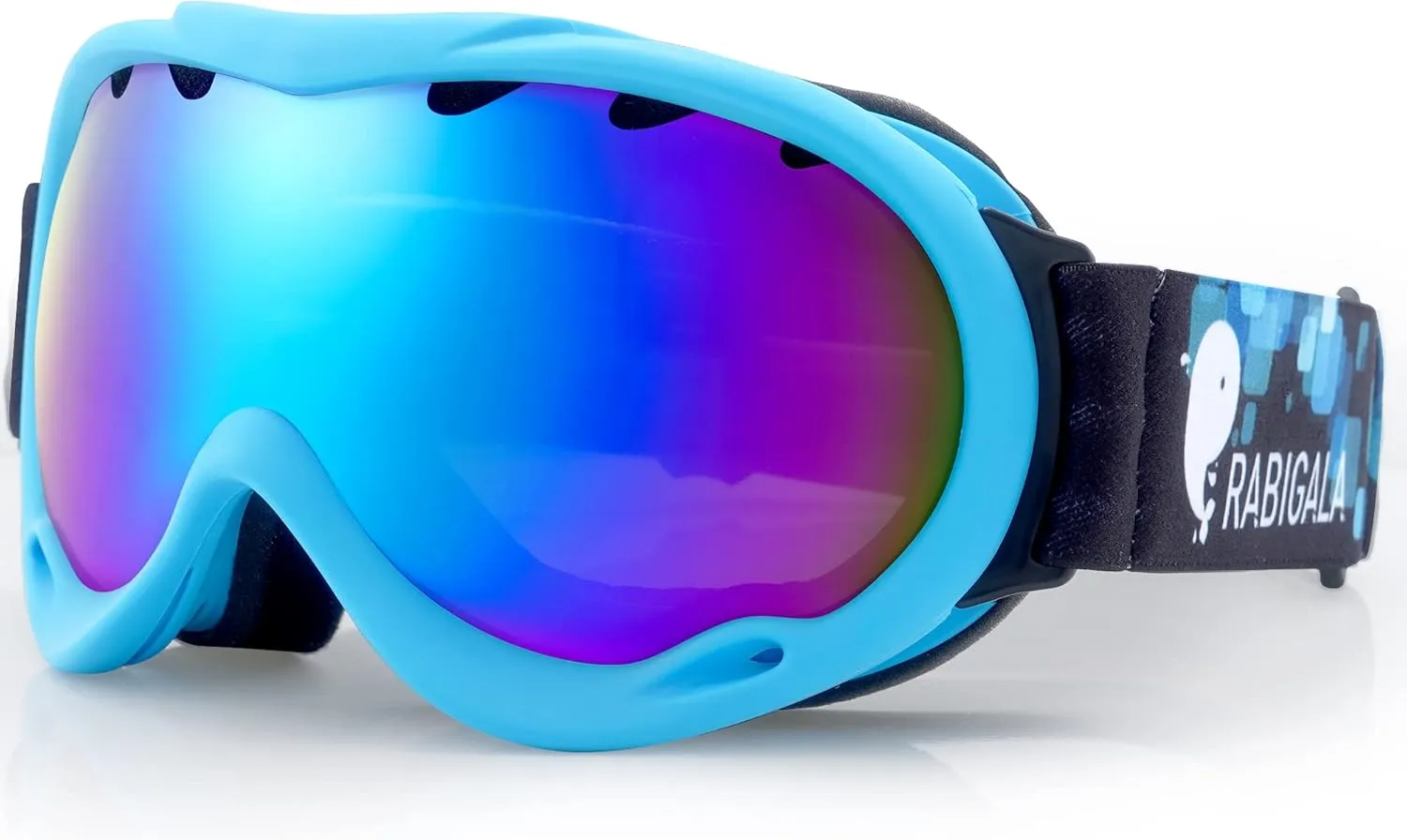 RABIGALA Ski Goggles Snow/Snowboard Goggles for Men Women Adult Youth Snowmobile Skiing Skating - 100% UV Protection Anti-fog