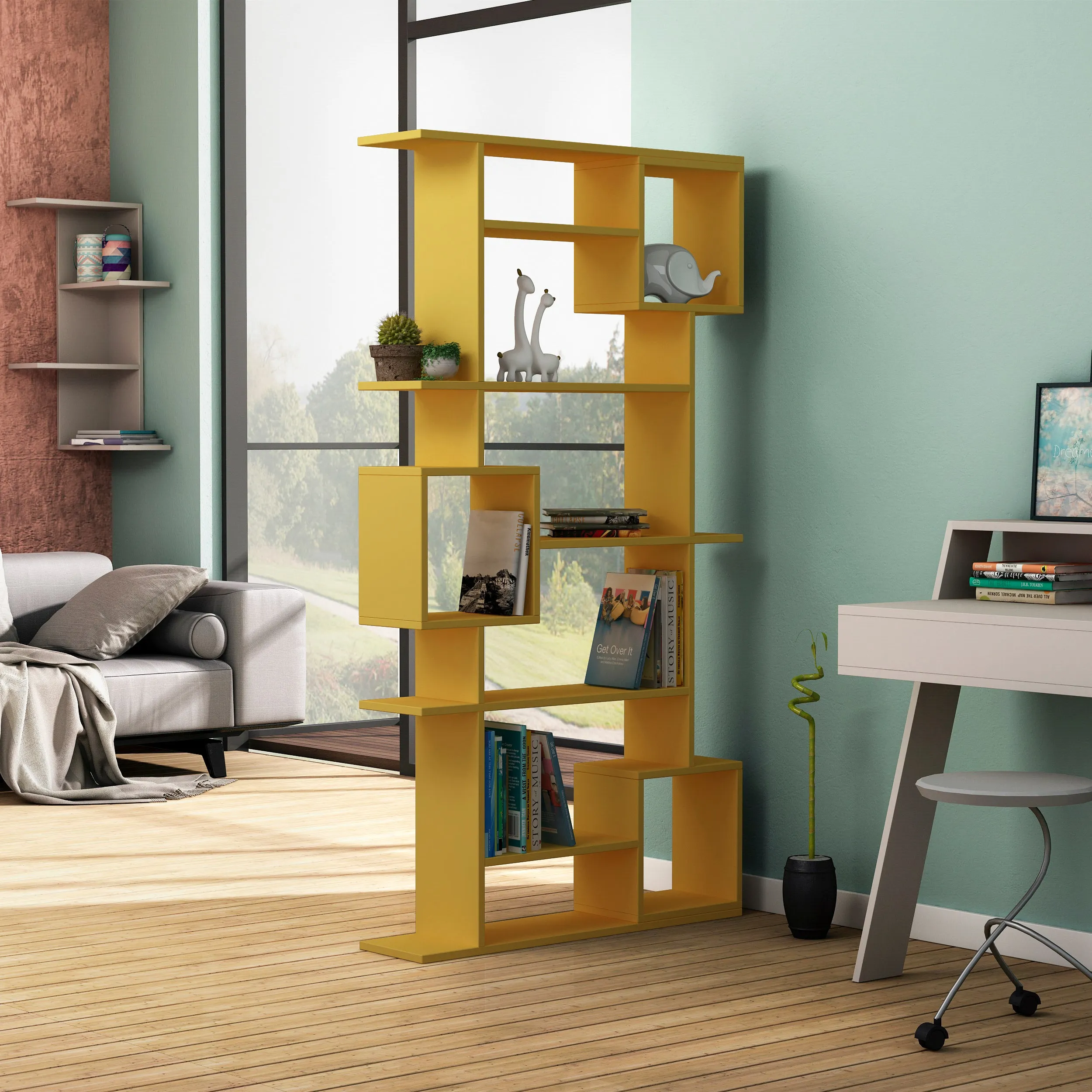 Soto Modern Bookcase Display Unit Tall 173cm