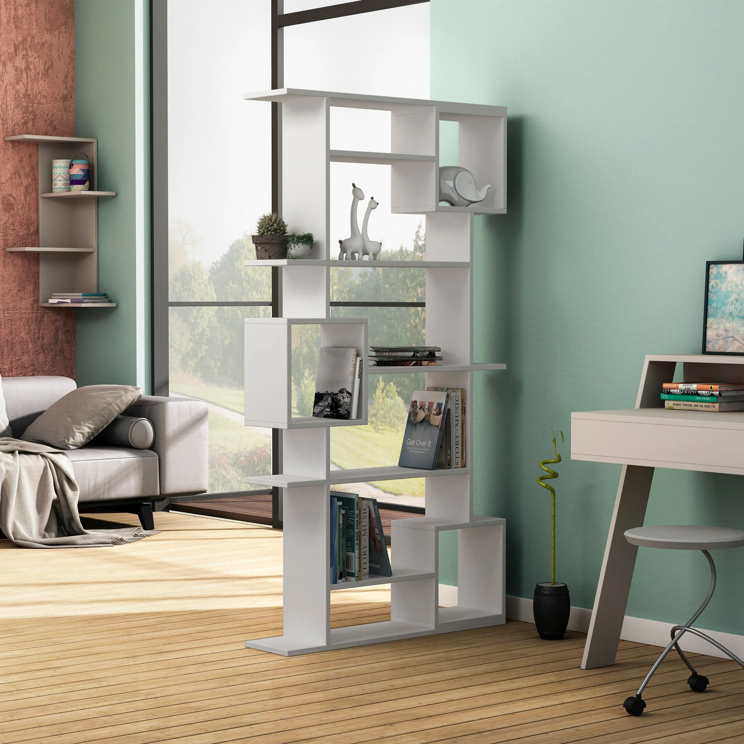 Soto Modern Bookcase Display Unit Tall 173cm