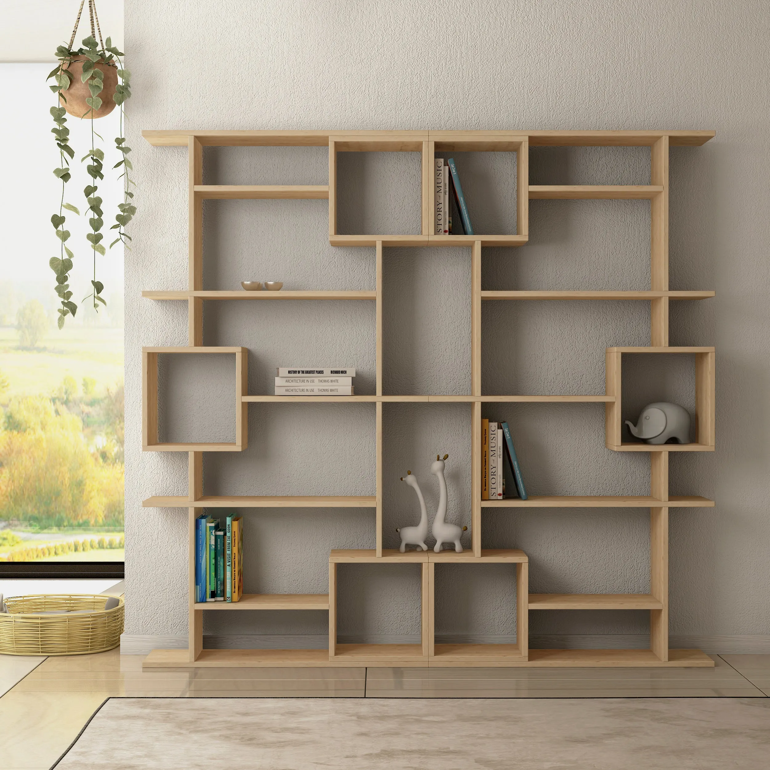 Soto Modern Bookcase Display Unit Tall 173cm
