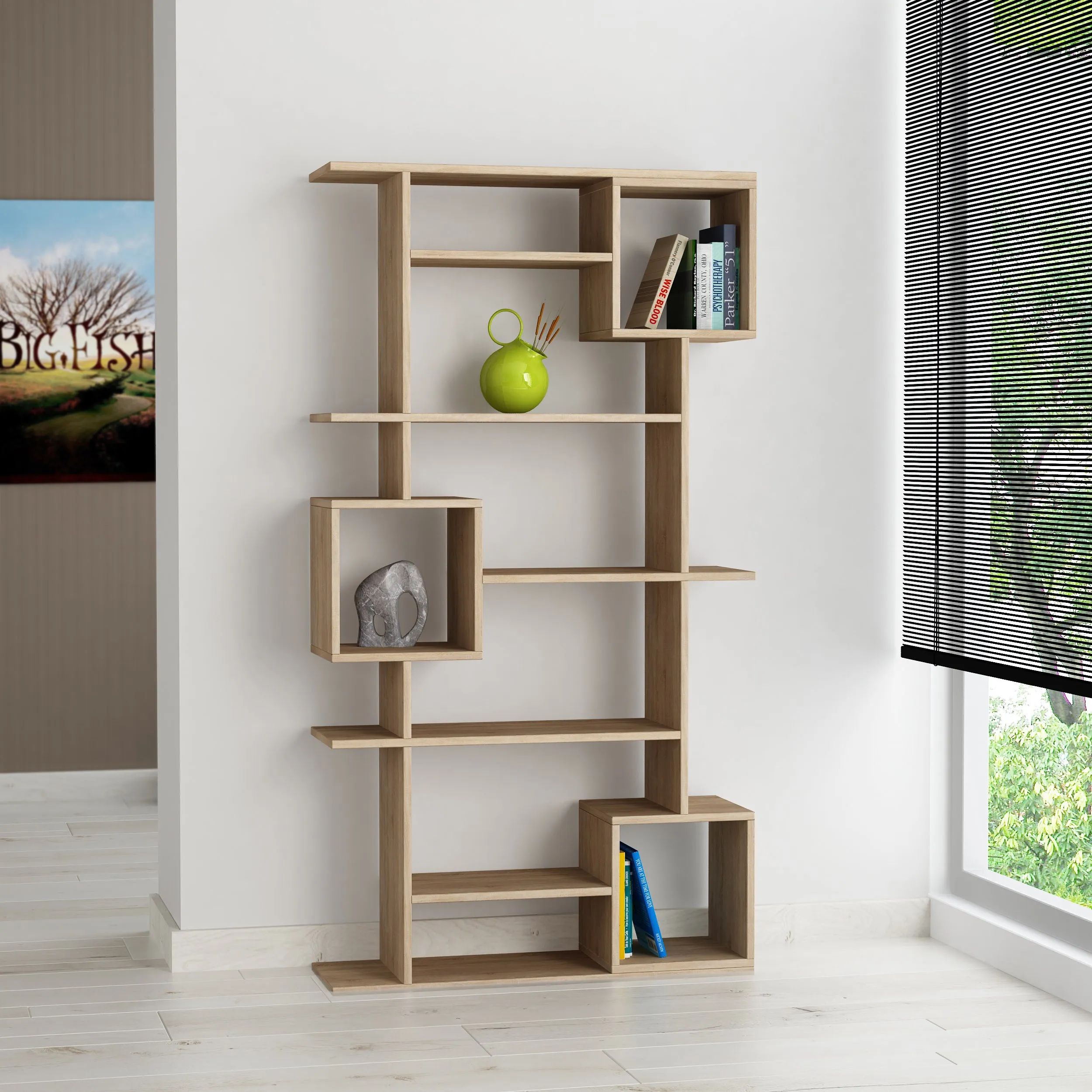 Soto Modern Bookcase Display Unit Tall 173cm