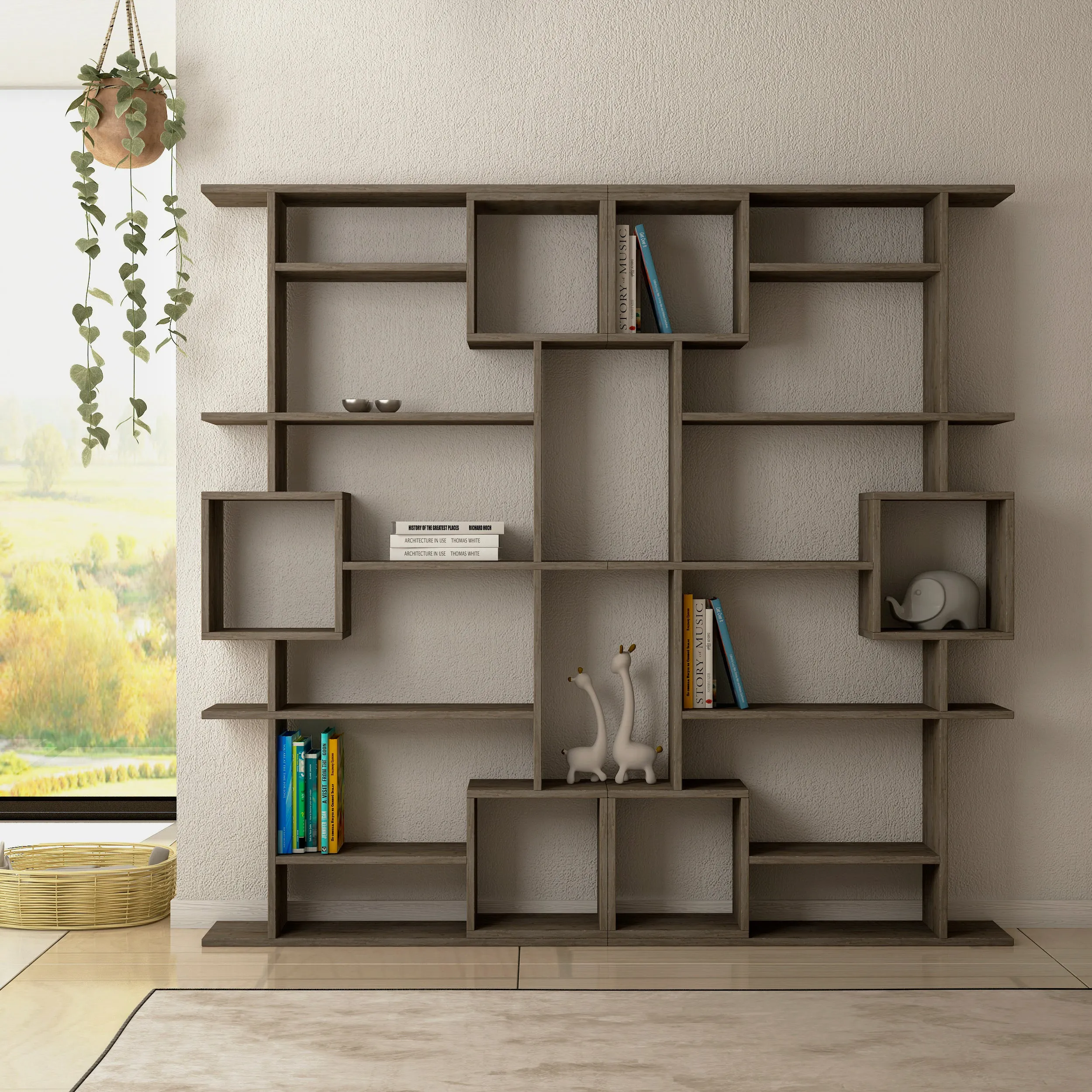 Soto Modern Bookcase Display Unit Tall 173cm