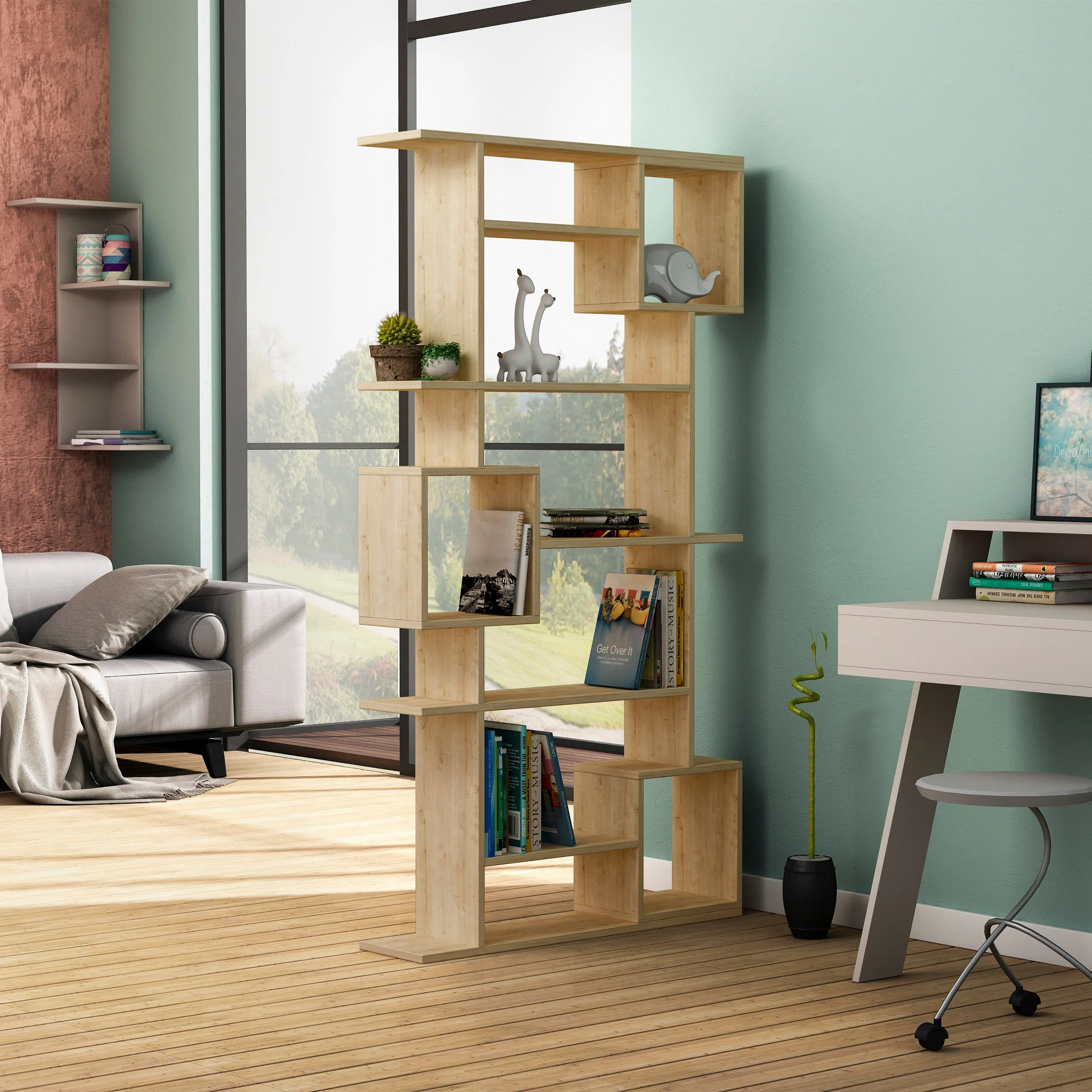Soto Modern Bookcase Display Unit Tall 173cm