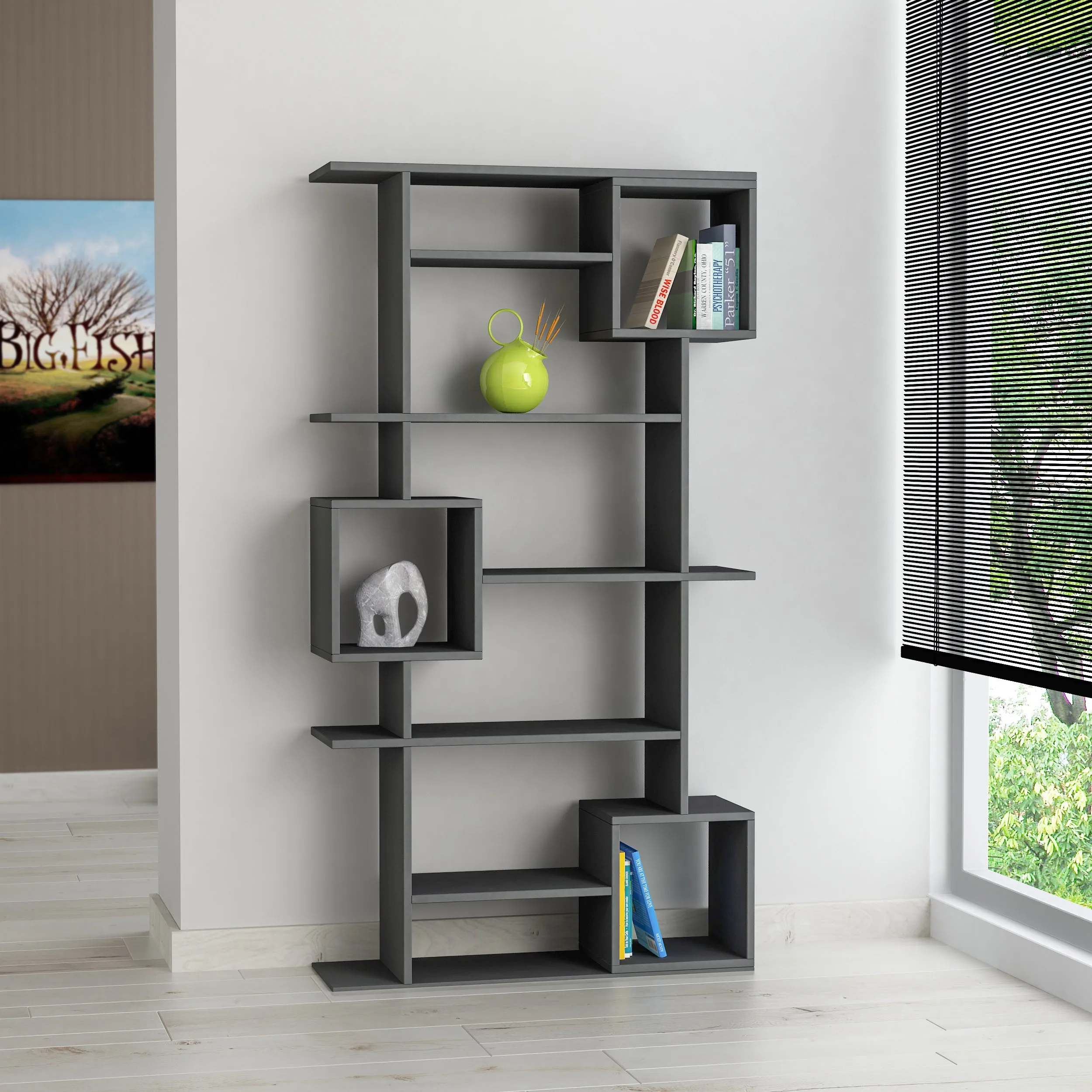 Soto Modern Bookcase Display Unit Tall 173cm