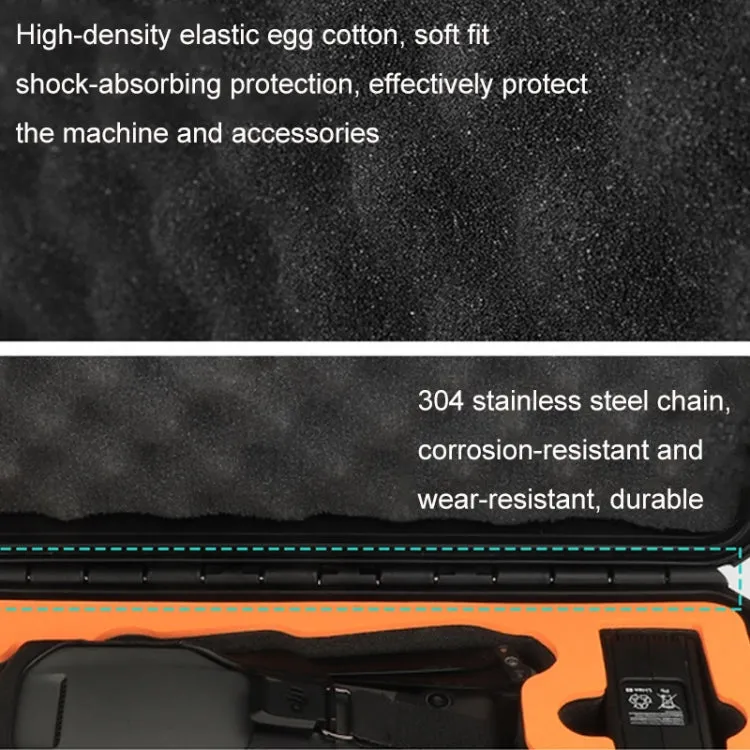 Sunnylife AQX-5 For Mavic 3 Waterproof Safety Box Outdoor Drop Resistant Suitcase(Black)