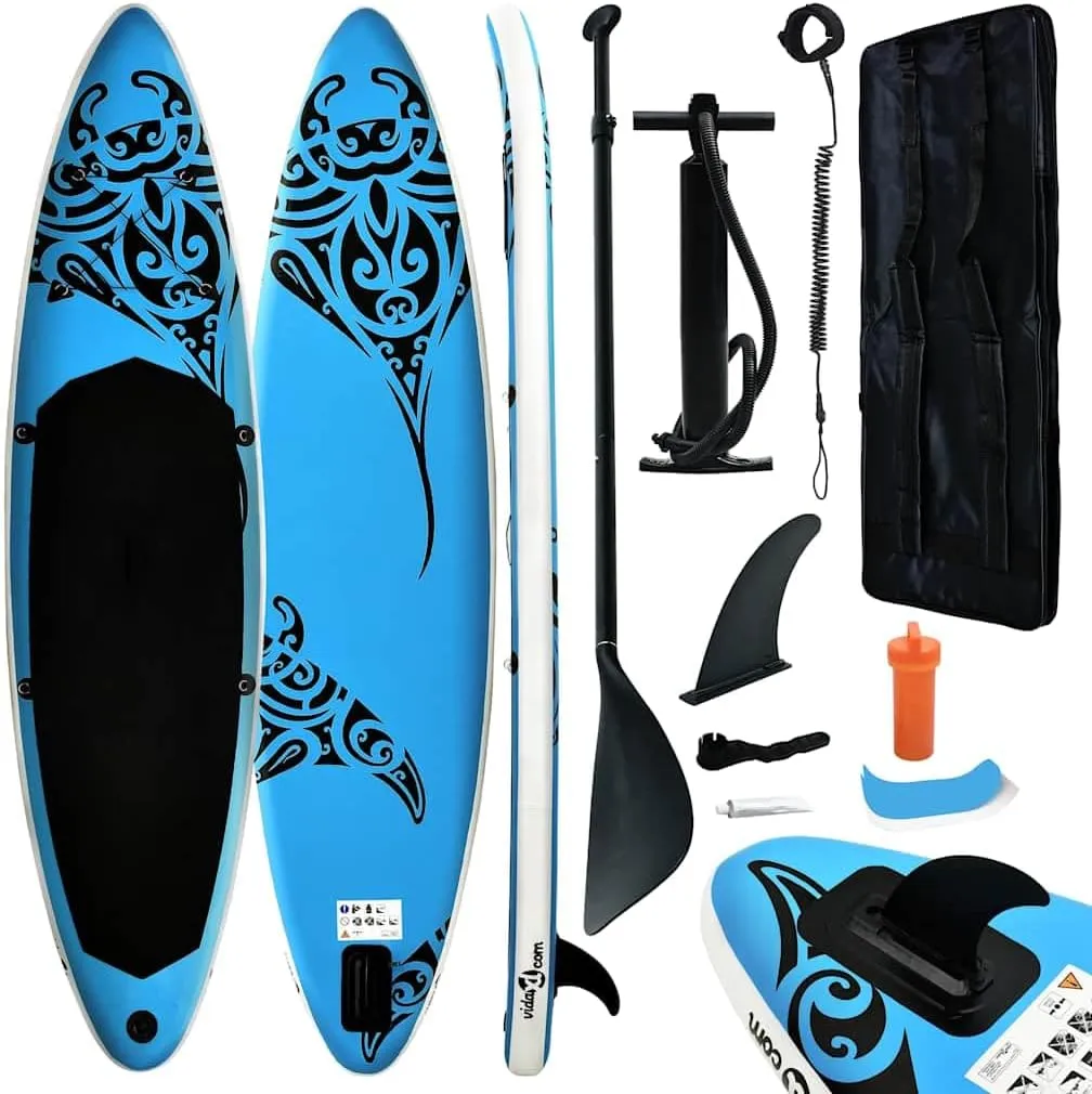 SVRCK Inflatable Stand Up Paddleboard for Fun Water Adventures, Stable and Puncture-Proof, for Beginners and Recreational Paddlers, Blue