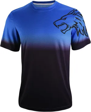 Wisdom Leaves Mens Mountain Bike Jersey Short Sleeve MTB Shirts Moisture-Wicking and Quick-Dry