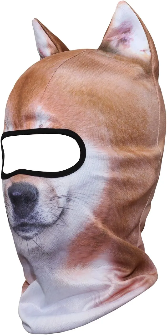 WTACTFUL 3D Stand Ears Animal Balaclava Face Mask for Music Festivals, Raves, Ski, Halloween, Party Outdoor Activities